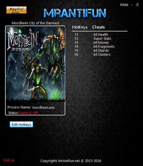 Mordheim: City of the Damned Cheats & Trainers for .